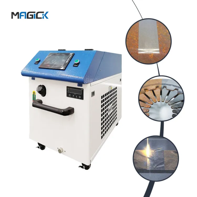 4 in 1 Handheld Laser Cleaning Machine Motor Ce Provided Fiber Laser RAYCUS Water Cooling 1500w 2000w 3000w Raytools — image 2