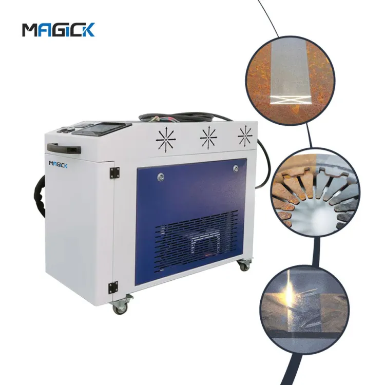 4 in 1 Handheld Laser Cleaning Machine Motor Ce Provided Fiber Laser RAYCUS Water Cooling 1500w 2000w 3000w Raytools — image 3