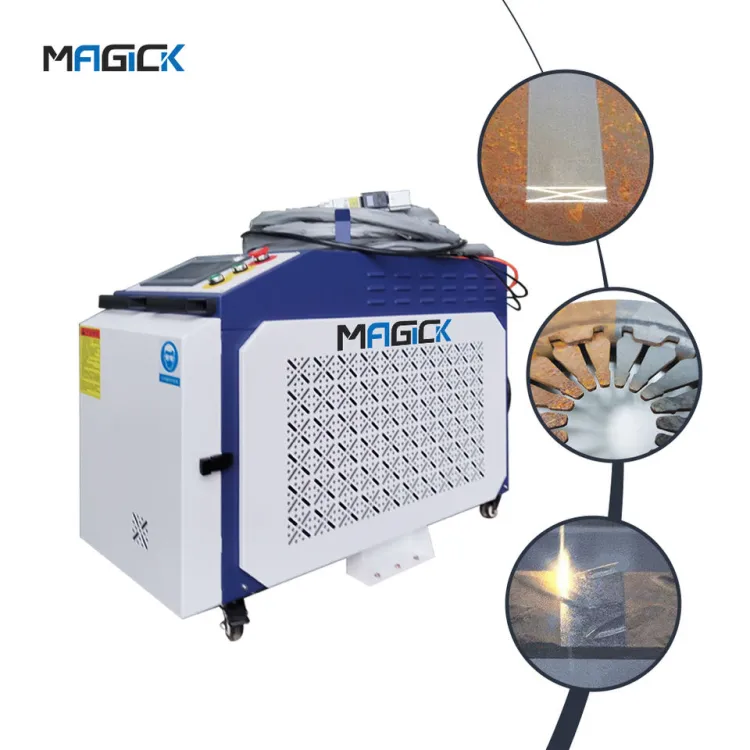 4 in 1 Handheld Laser Cleaning Machine Motor Ce Provided Fiber Laser RAYCUS Water Cooling 1500w 2000w 3000w Raytools — image 4