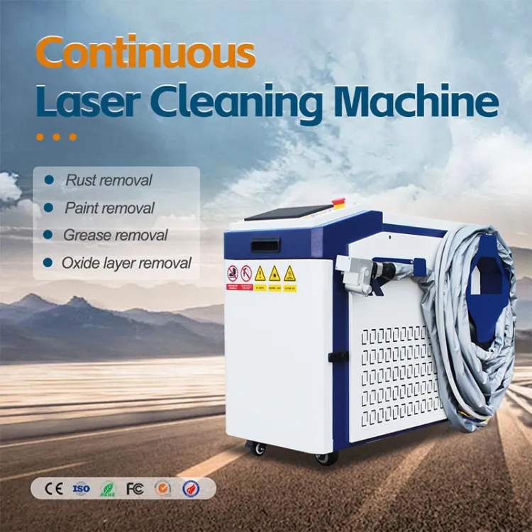 3000w 2000W Continuous Laser rust Removal Industrial Large Power Fiber Laser Metal rust Remover Equipment Laser Cleaning Machine — image 2