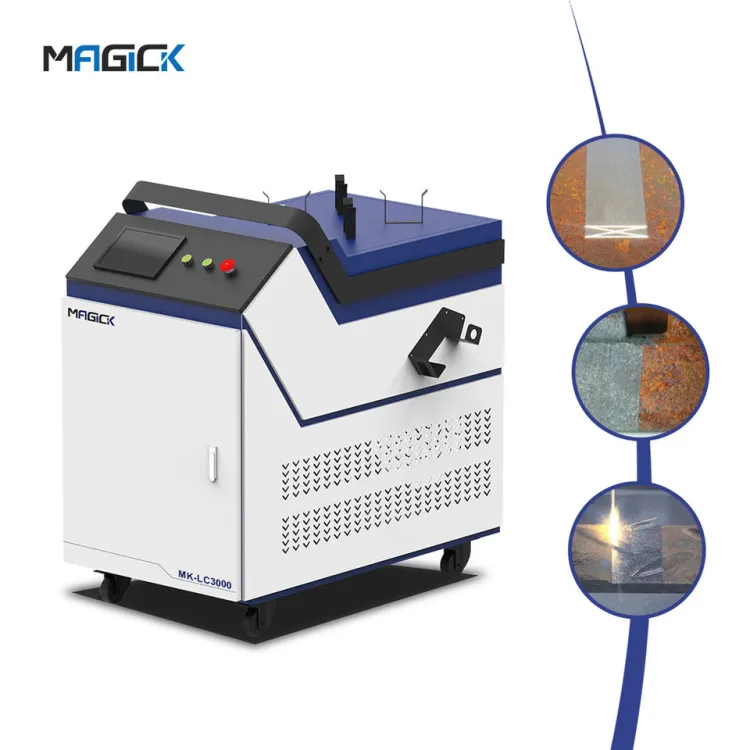 1500w 2000w 3000w Mini Fiber Removal Metal Rusty Laser Metal Surface Welding Cutting Cleaning Machine 4 in 1 — image 1