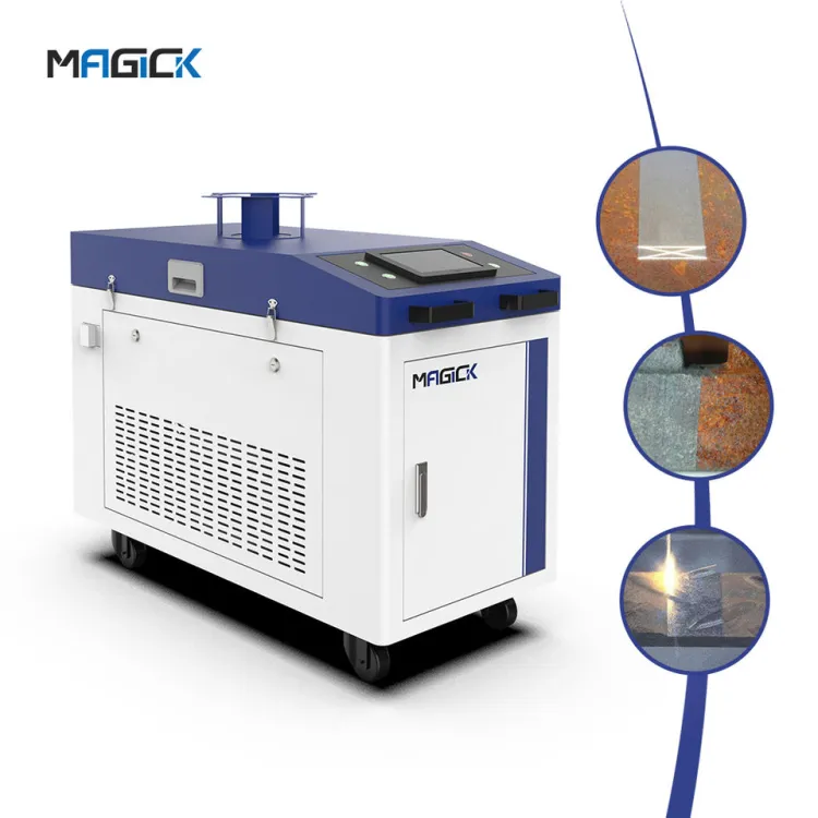 1500w 2000w 3000w Mini Fiber Removal Metal Rusty Laser Metal Surface Welding Cutting Cleaning Machine 4 in 1 — image 4