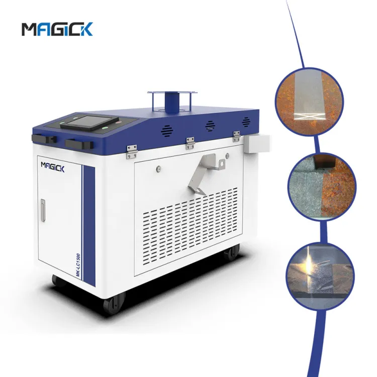 1500w 2000w 3000w Mini Fiber Removal Metal Rusty Laser Metal Surface Welding Cutting Cleaning Machine 4 in 1 — image 5