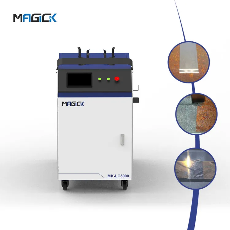 1500w 2000w 3000w Mini Fiber Removal Metal Rusty Laser Metal Surface Welding Cutting Cleaning Machine 4 in 1 — image 6