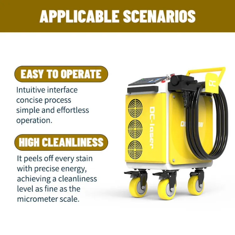 Portable 300W/500W JPT Laser Cleaner Small Handheld Wood/Metal/Fiber Pulse for Stone Competitive Rust Removal Cleaning — image 3