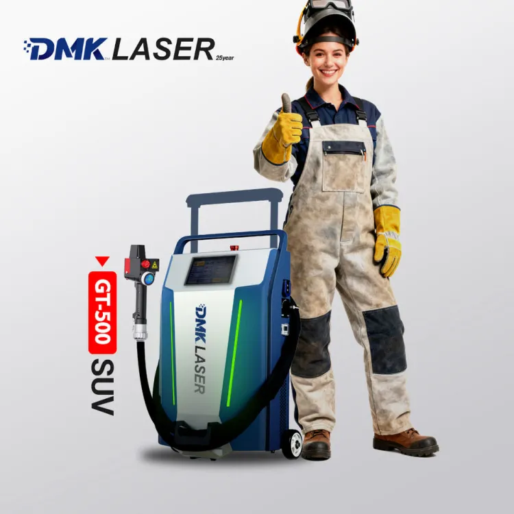 Portable DMK GT-500 Trolley Mounted Pulsed Laser Cleaning Machine for Industrial Metal Rust & Paint Removal — image 3