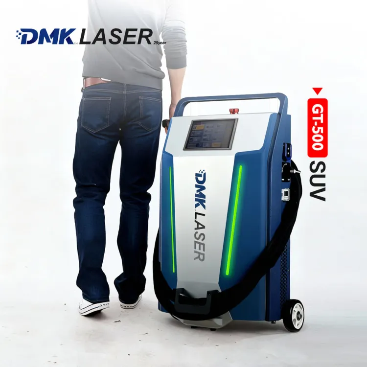 Portable DMK GT-500 Trolley Mounted Pulsed Laser Cleaning Machine for Industrial Metal Rust & Paint Removal — image 4