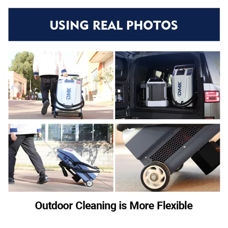 Portable DMK GT-500 Trolley Mounted Pulsed Laser Cleaning Machine for Industrial Metal Rust & Paint Removal — image 6