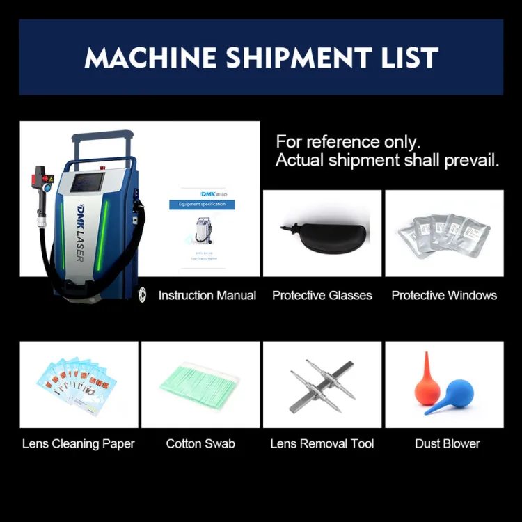 Portable DMK GT-500 Trolley Mounted Pulsed Laser Cleaning Machine for Industrial Metal Rust & Paint Removal — image 8