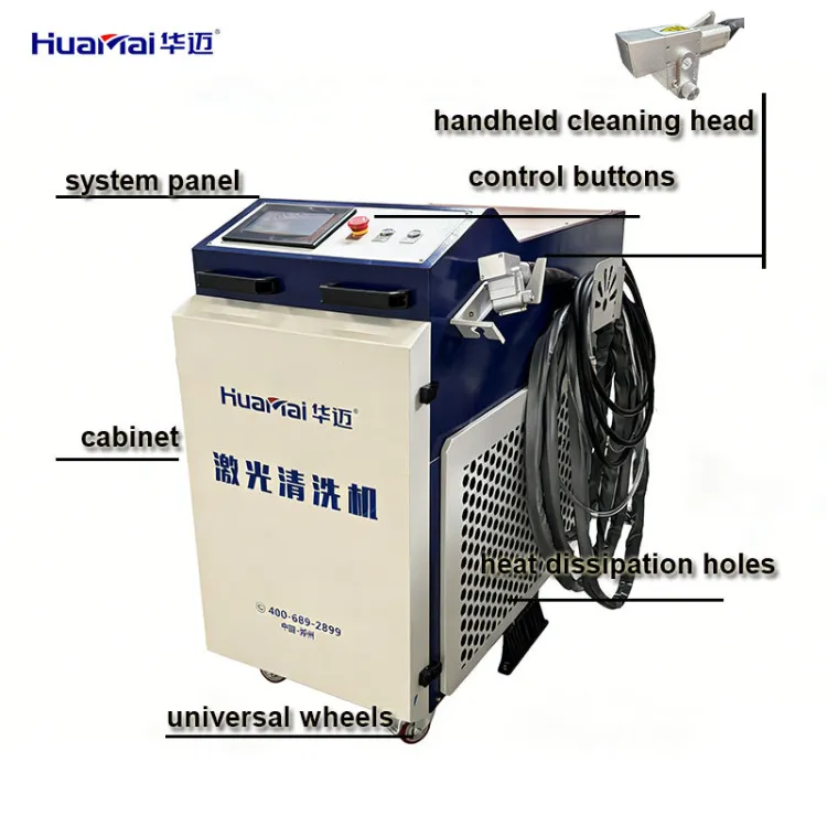 High Efficiency Fiber Laser Portable Rust Removal Machine for Metal Shipbuilding Steel Structure Maintenance — image 4