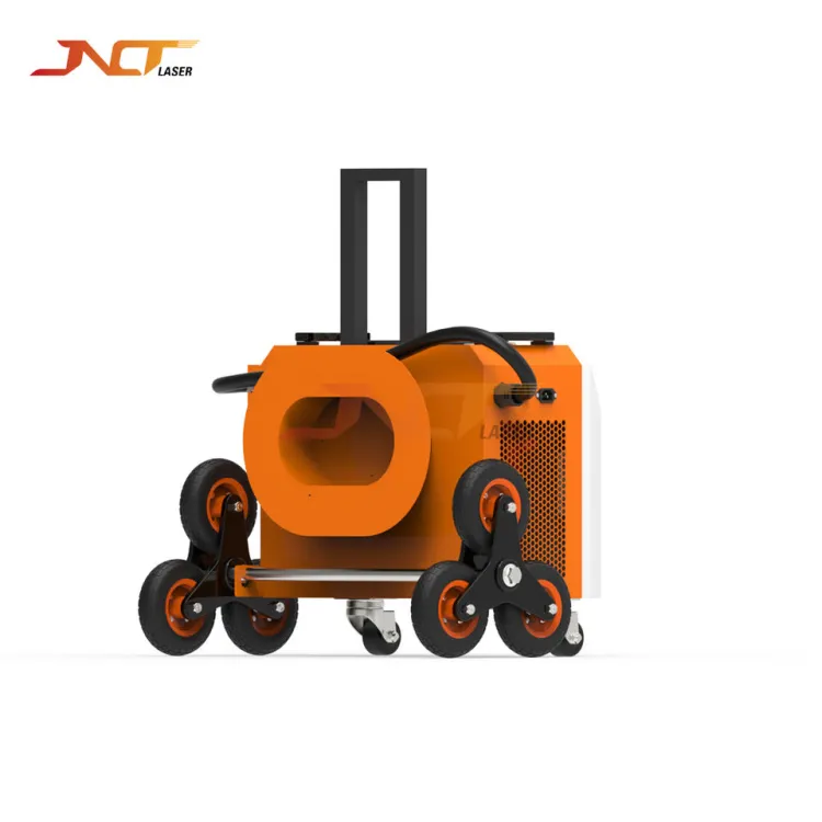 Industrial 500W Fiber Laser Cleaning Equipment 1-4000kHz Frequency Air-Cooled Trolley-Mounted Laser Cleaner for Metal Wood Paint — image 3