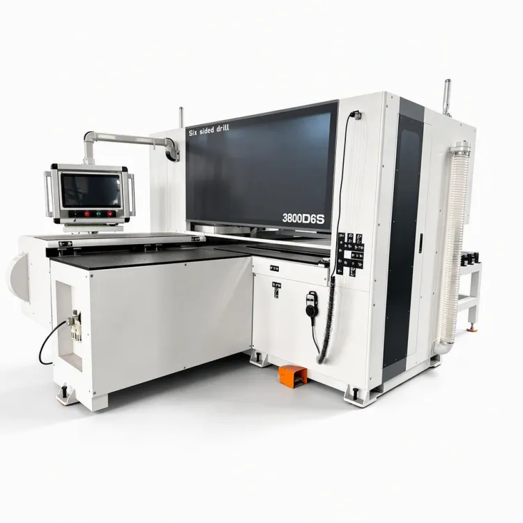 CNC Six-Sided Woodworking Drilling Machine with Engine & Motor 18000RPM 380V Container Can Install 5 Units Dismantling Machine — image 5