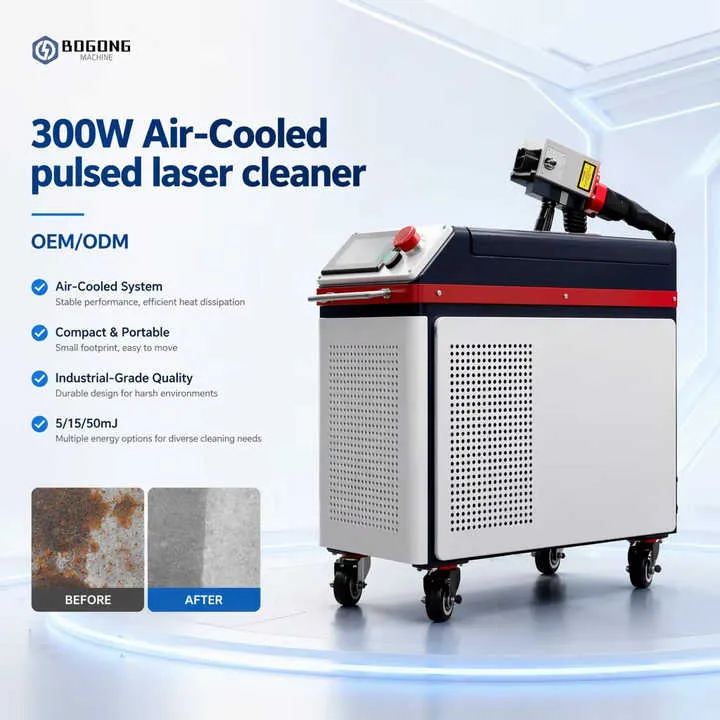 Bogong 300w Laser Cleaning Machine rust Paint Wood Cleaning Machine — image 7