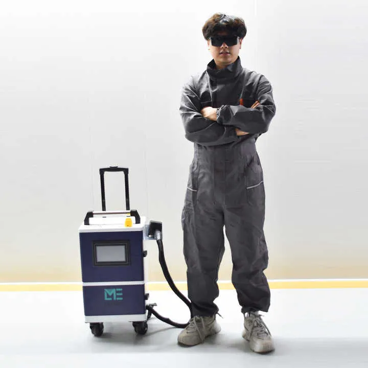 100w200W300W500W JPT Max Raycus Pulse Laser Cleaning Machine Wood Metal Stone Laser Cleaning Device Paint Removal Wood — image 7