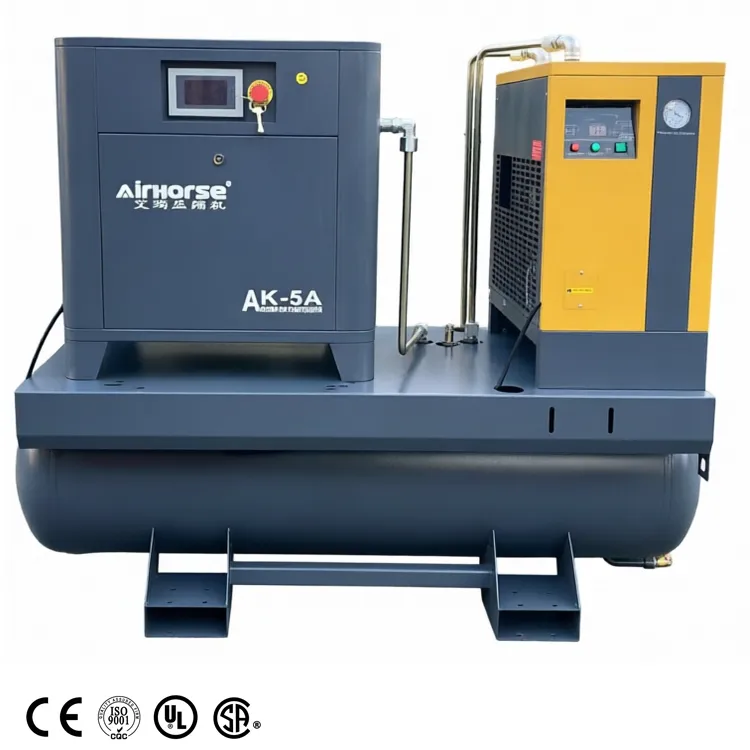 Low Noise 10hp 15hp 20hp 30hp Industrial Rotary Screw air Compressor Machine for CNC,Laser Cutting,Automotive Repair,Woodworking — image 2