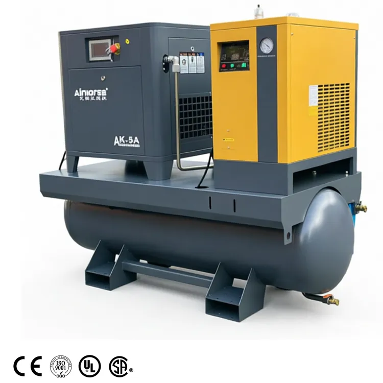 Low Noise 10hp 15hp 20hp 30hp Industrial Rotary Screw air Compressor Machine for CNC,Laser Cutting,Automotive Repair,Woodworking — image 4