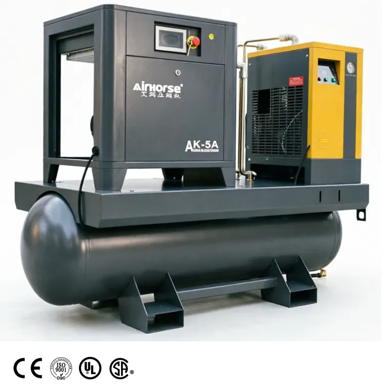 Low Noise 10hp 15hp 20hp 30hp Industrial Rotary Screw air Compressor Machine for CNC,Laser Cutting,Automotive Repair,Woodworking — image 5