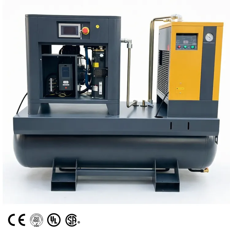 Low Noise 10hp 15hp 20hp 30hp Industrial Rotary Screw air Compressor Machine for CNC,Laser Cutting,Automotive Repair,Woodworking — image 6