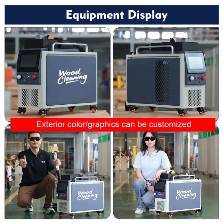 Latest DMK 300W 500W Pulse Fiber Laser Cleaning Machine Wood Aluminum PVC Portable High-Accuracy Woodworking Furniture — image 6