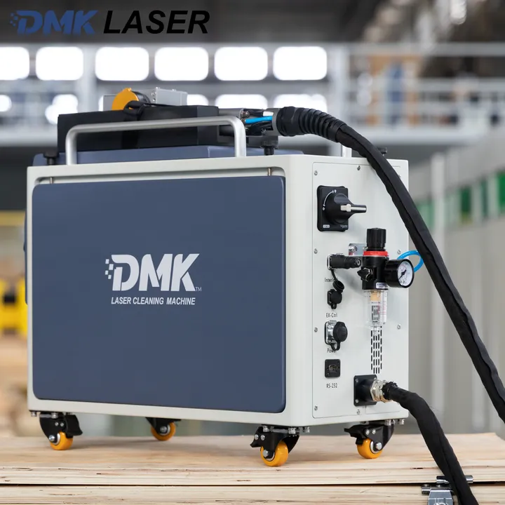 Latest DMK 300W 500W Pulse Fiber Laser Cleaning Machine Wood Aluminum PVC Portable High-Accuracy Woodworking Furniture — image 7