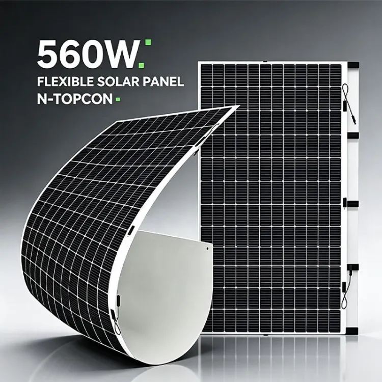 Paneles Solares Flexibles 550W 560W 570W 580W ultra Thin Monocrystalline Slim n Type Topcon Flexible Solar Panels — image 8