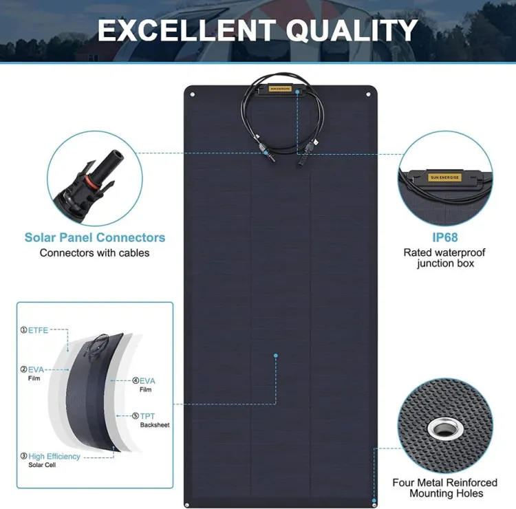 60w 100w 150w 200w 300w 400w High-Efficiency Module Mono ETFE Solar Cells Flexible Solar Panel — image 5