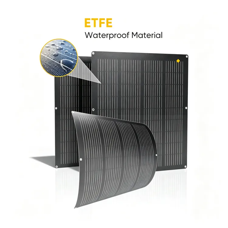 Flexible Solar Panels 100w 200w 300w 450w 520w ETFE Flexibility Portatil Paneles Solares Flexibles With Cables — image 3