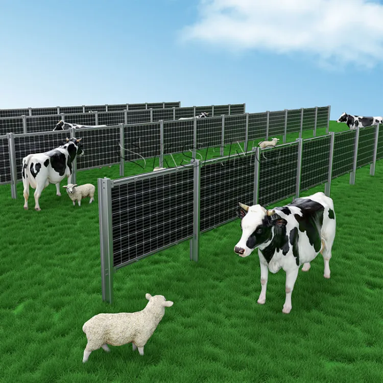Efficient Power Solution Vertical Structure PV Panel Fence for Farm | Bifacial Solar Fencing System — image 2