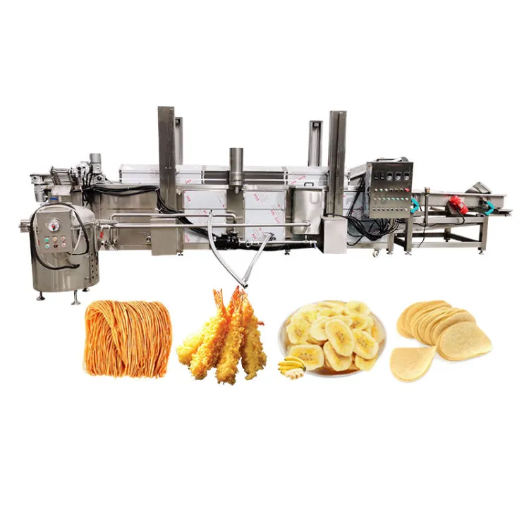 Yazhong Zhucheng Donut Fryer Machine Continouse Chips Nuggets Gas Frying Machine Automatic — image 6