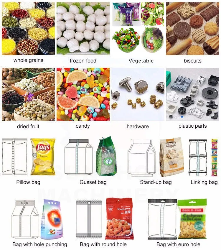 Food Grade Full Automatic Vffs Multi-head Weigher Packing Fresh Fruit Vegetable Salad Freezing Scale Packaging Machine — image 5