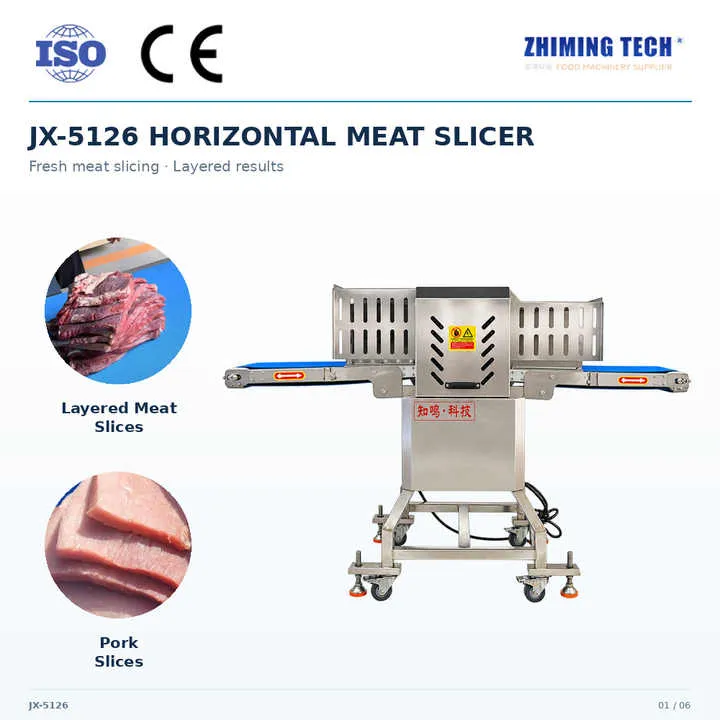 Automatic Electric Meat Slicer Machine Electric Meat Cutting Machine for Continuous Chilled Beef and Pork Slicing Line — image 4