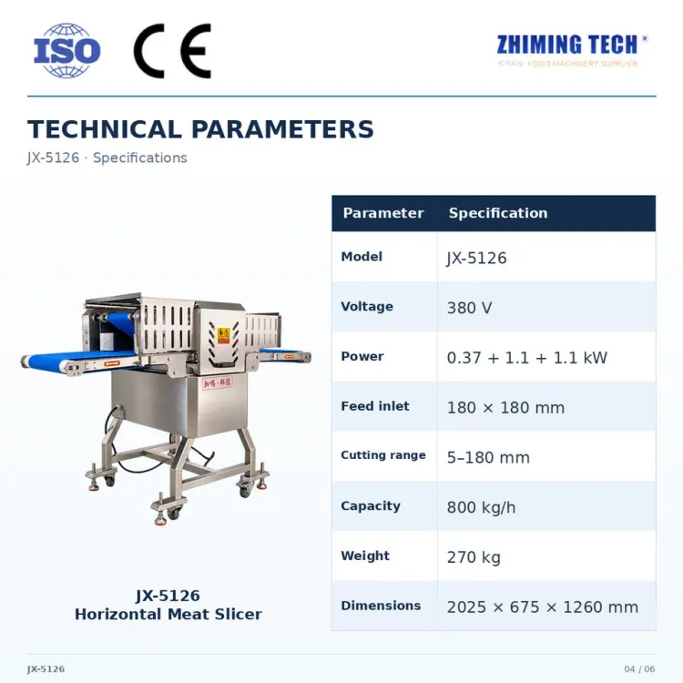 Automatic Electric Meat Slicer Machine Electric Meat Cutting Machine for Continuous Chilled Beef and Pork Slicing Line — image 6
