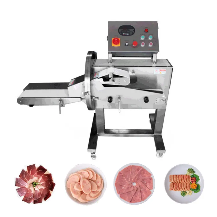 Fresh Meat Slicer Bacon Sausage Deli Slicing Slicer Automatic Cooked Meat Slicing Machine — image 3