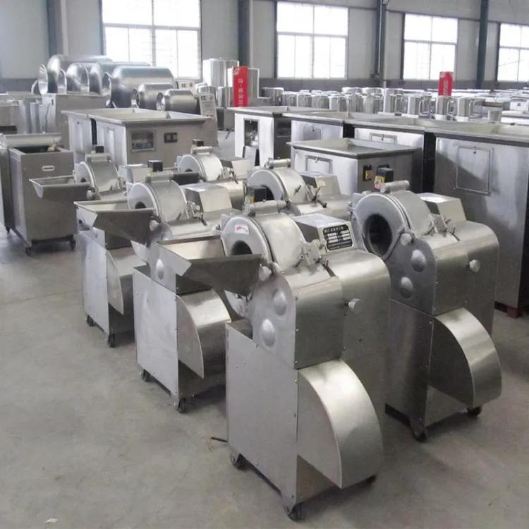 DY Fruit Vegetable Cube Cutting Machine 600kg/h Onion Cube Cutting Vegetable Dicer Machine Potato Dicer — image 3