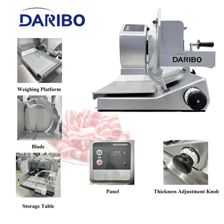 Industrial Meat Cutter Fresh Meat Slicing Machine Automatic Meat Slicer Cutting Machine — image 4