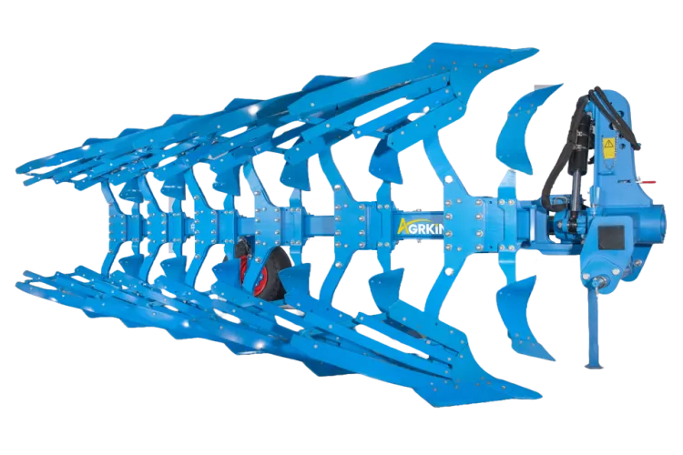 Agrking 2025 Hydraulic Reversible Grid Plough Furrow Plough Farm Cultivator with Bearing Core Components for Soil Tillage — image 2