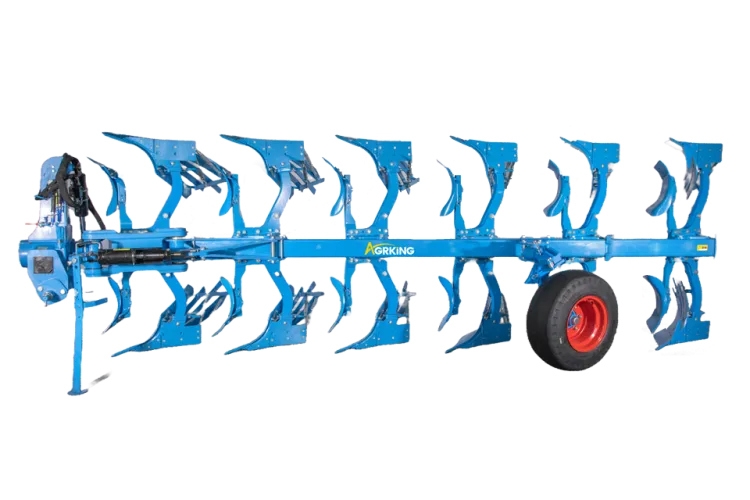 Agrking 2025 Hydraulic Reversible Grid Plough Furrow Plough Farm Cultivator with Bearing Core Components for Soil Tillage — image 6