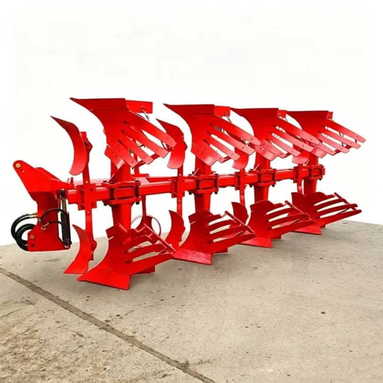 527 Heavy Duty Grate Moldboard Hydraulic Reversible Plough 4 Furrow Flip Plow for Tractors — image 3