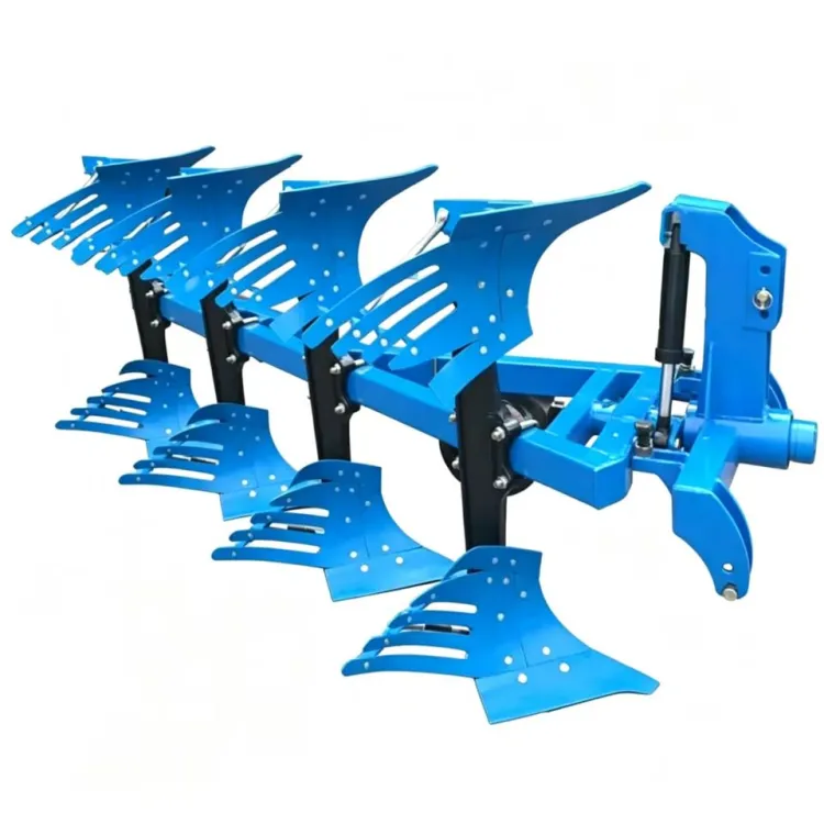 527 Heavy Duty Grate Moldboard Hydraulic Reversible Plough 4 Furrow Flip Plow for Tractors — image 4