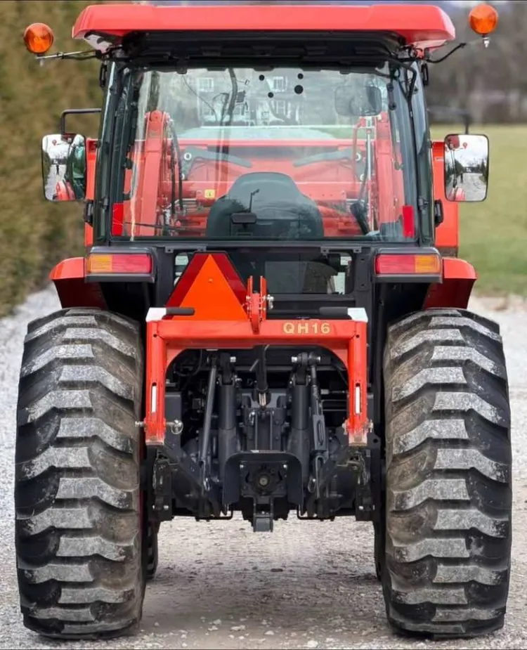 4WD Mini Diesel Farm Tractor 55HP Wheel Tractor with Front Loader for Agricultural Garden Work — image 1