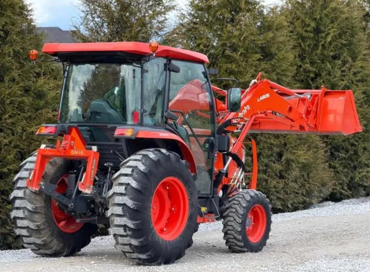 4WD Mini Diesel Farm Tractor 55HP Wheel Tractor with Front Loader for Agricultural Garden Work — image 6