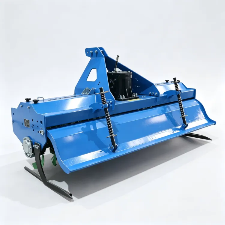 C-shaped Blade PTO Rotary Tiller with Gearbox High-Strength Hardened Steel Farm Cultivator for Hard Rocky Terrain — image 2