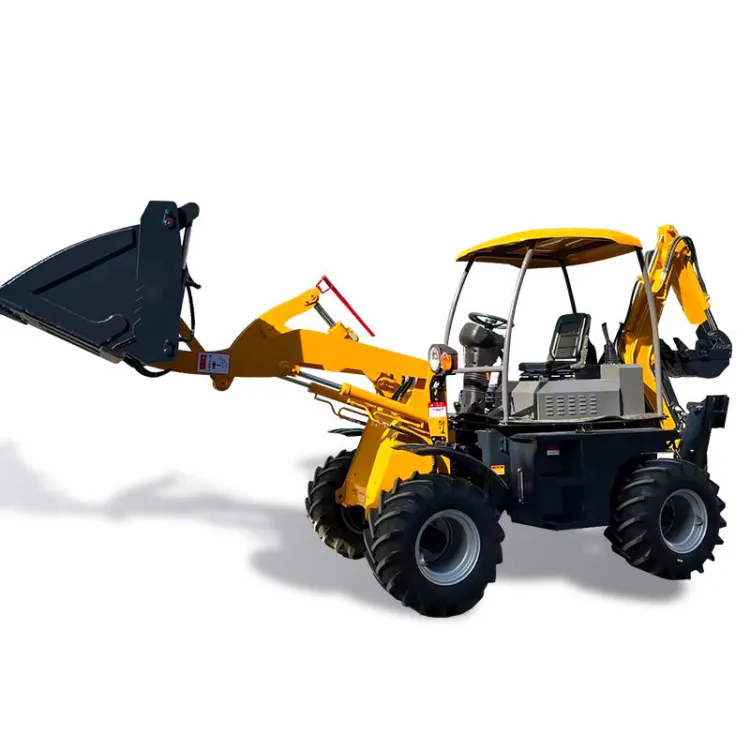 Small Mini TLB Backhoe Loader Tractor with Front End Loader and Backhoe — image 3
