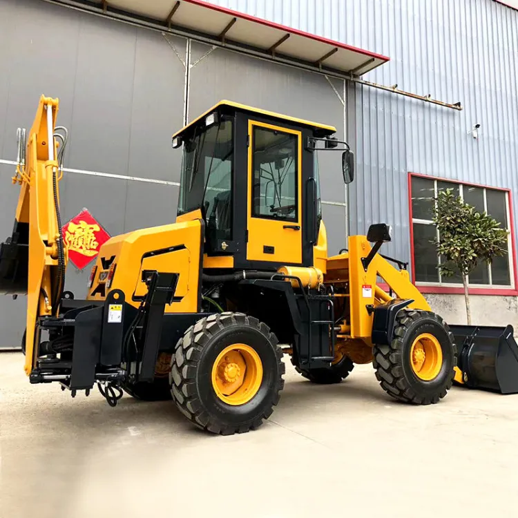 Small Mini TLB Backhoe Loader Tractor with Front End Loader and Backhoe — image 6