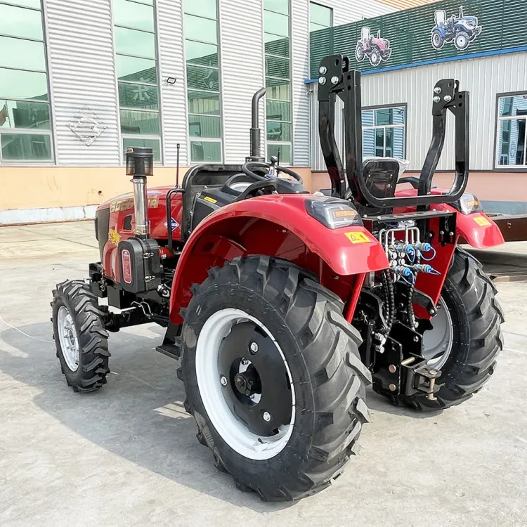 Machine Four-Wheel Drive Tractor 50hp 60hp 70hp 80hp 100hp Wheeled Tractor Tiller Cultivator — image 3