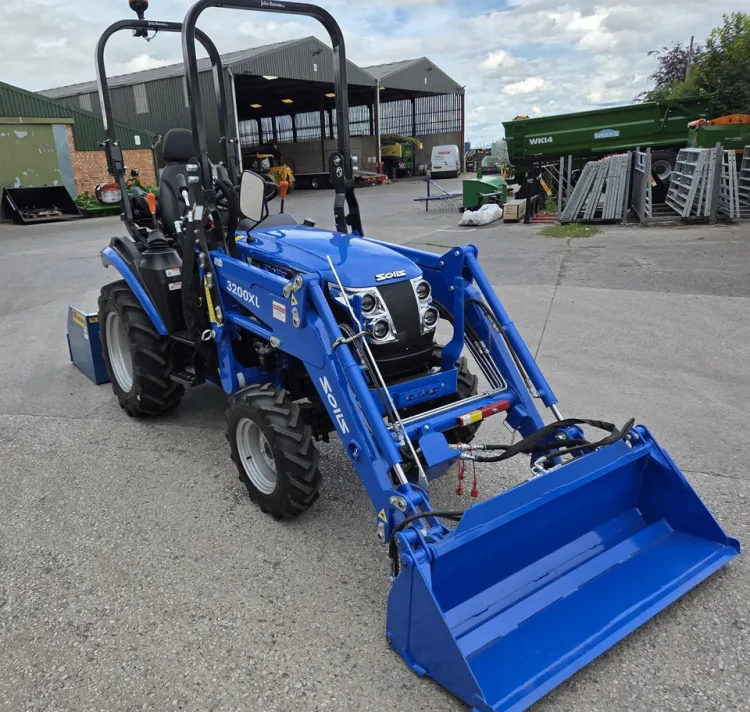 Small Tractor 4x4 Mini Farm 4 Wheels Drive Tractor Machine Agricultural Buy Quality SOLIS 26 9X9 EXTRA WITH LOADER. — image 1