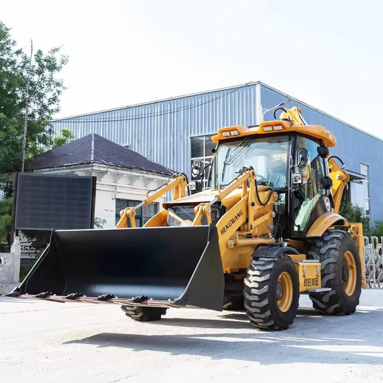 Mini Backhoe Loader HW388 Wheel Tractor Excavator Mini Backhoe Loader — image 2