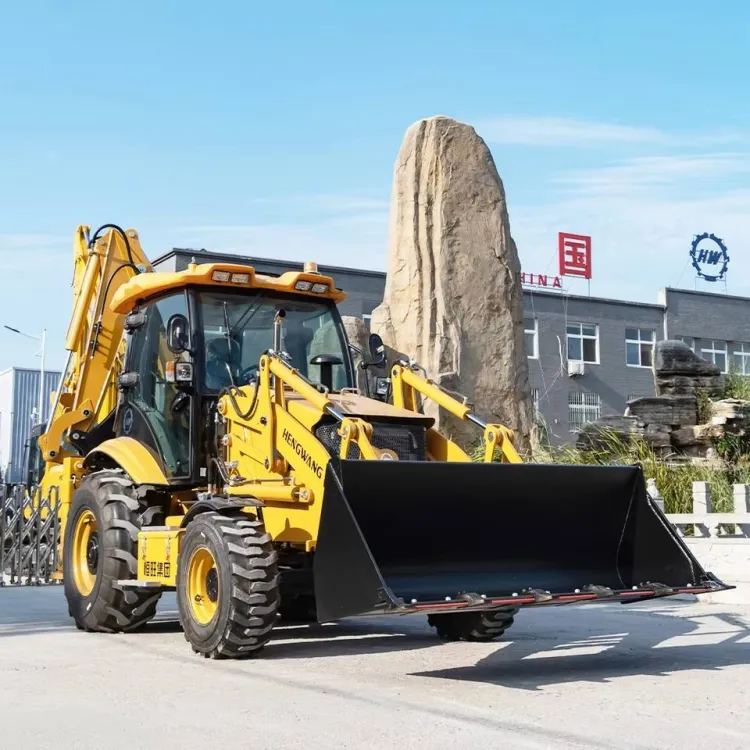 Mini Backhoe Loader HW388 Wheel Tractor Excavator Mini Backhoe Loader — image 4