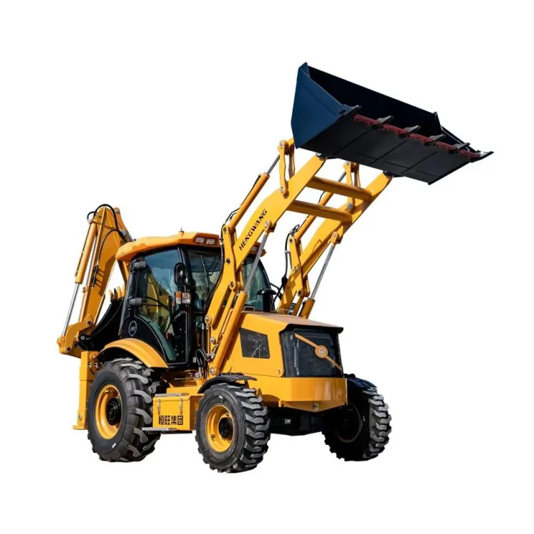 Mini Backhoe Loader HW388 Wheel Tractor Excavator Mini Backhoe Loader — image 5