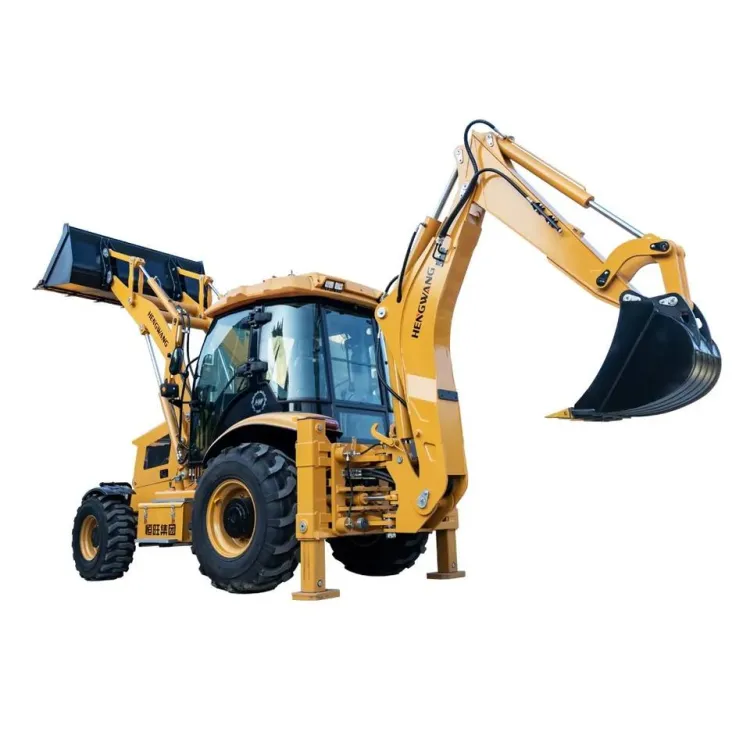 Mini Backhoe Loader HW388 Wheel Tractor Excavator Mini Backhoe Loader — image 6